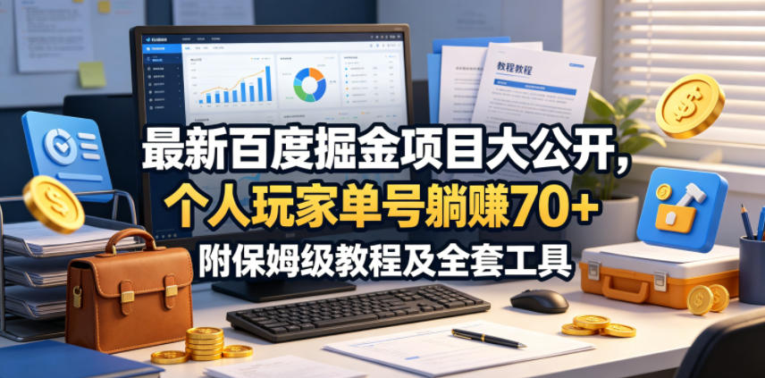 最新百度掘金项目大公开,个人玩家单号躺賺70+,附保姆级教程及全套工具【揭秘】-智云网