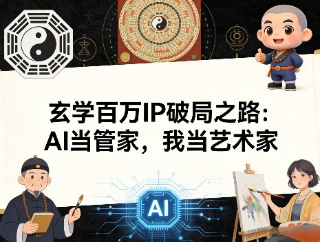 玄学百万IP破局之路：AI当管家，我当艺术家-智云网