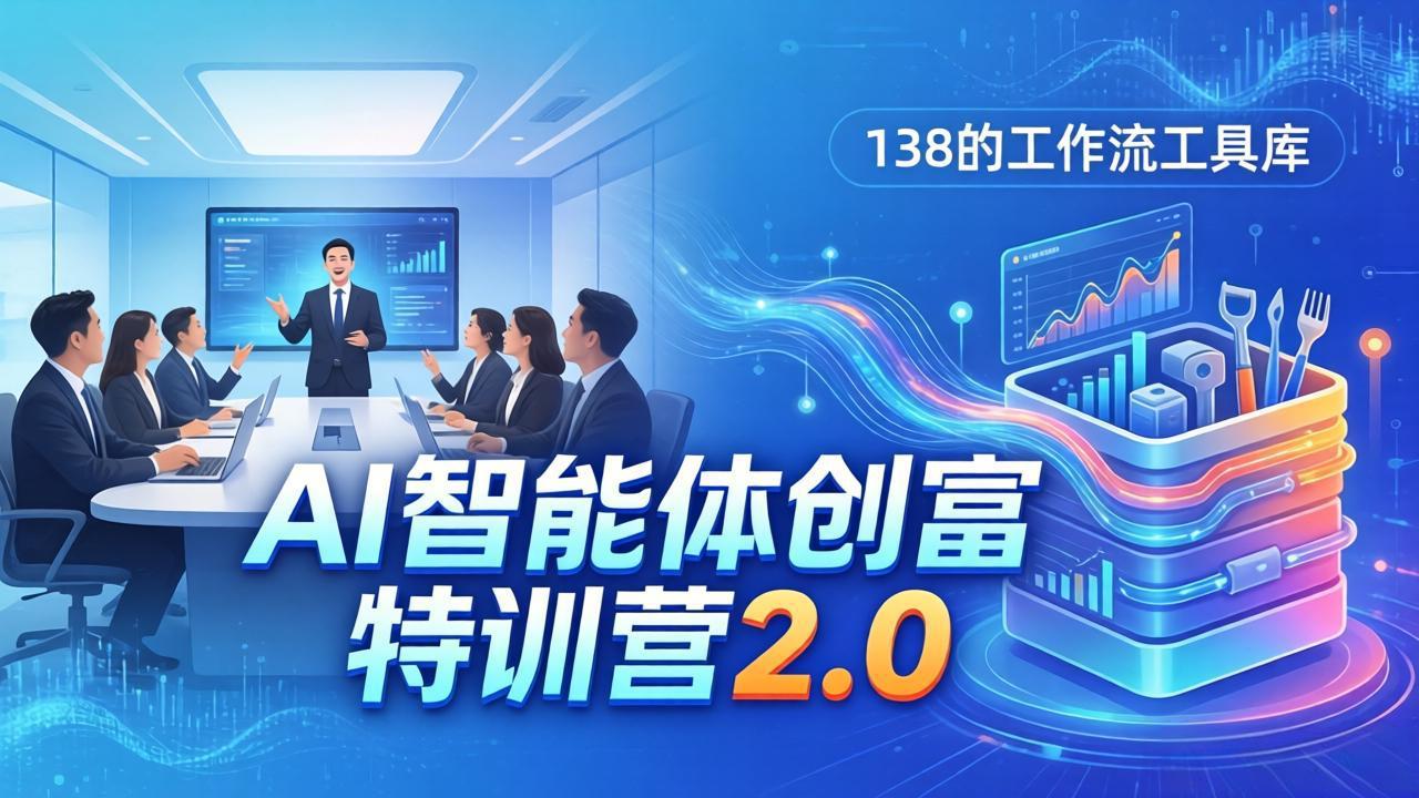 AI智能体创富训练营2.0:3天闭门直播+视频课+工具库,从0到1搭建智能体附138个工作流-智云网