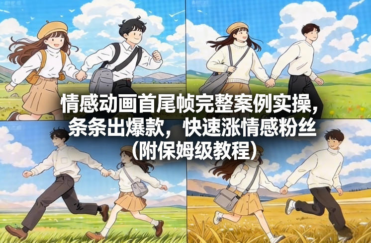情感动画首尾帧完整案例实操,条条出爆款,快速涨情感粉丝(附保姆级教程)-智云网