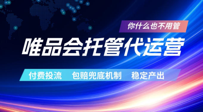 唯品会托管代运营,付费投流玩法,包赔兜底机制,稳定产出【揭秘】-智云网