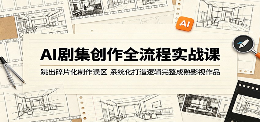 AI剧集创作全流程实战课:跳出碎片化制作误区,系统化打造逻辑完整成熟影视作品-智云网