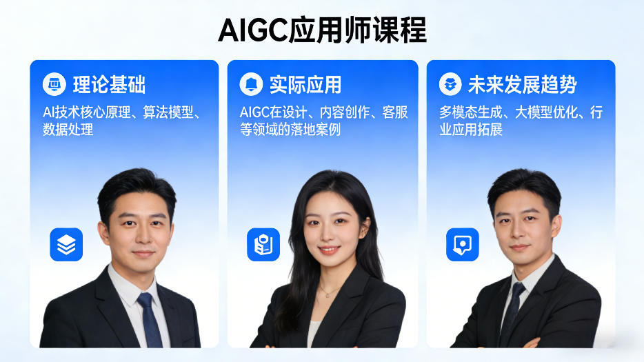 AIGC应用师课程,覆盖了AI技术的理论基础、实际应用、以及未来发展趋势-智云网