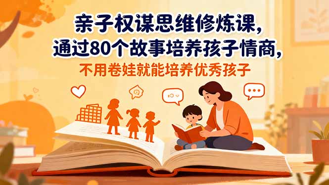 亲子权谋思维修炼课，通过80个故事培养孩子情商,不用卷娃就能培养优秀孩子-智云网