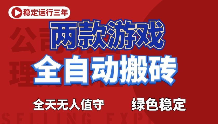 游戏全自动打金项目,日入1000+,长久稳定!-智云网