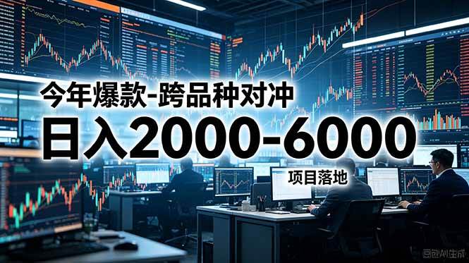 (18918期)今年爆款-跨品种对冲日入2000-6000,项目落地!-智云网