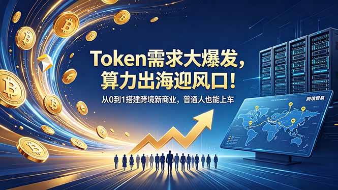 (18889期)Token需求大爆发,算力出海迎风口!从0到1搭建跨境新商业,普通人也能上车-智云网