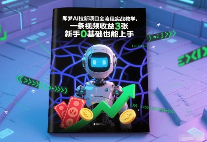 即梦AI拉新项目全流程实战教学,一条视频收益3张,新手0基础也能上手-智云网