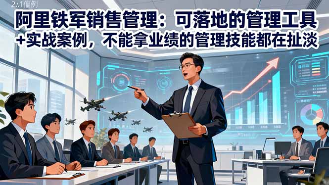 阿里铁军销售管理:可落地的管理工具+实战案例,不能拿业绩的管理都在扯淡-智云网