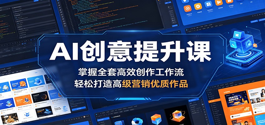 AI创意提升课:掌握全套高效创作工作流,轻松打造高级营销优质作品-智云网