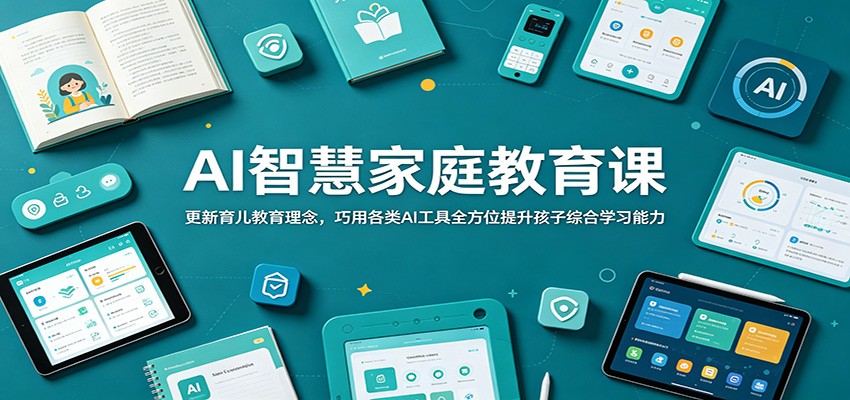 AI智慧家庭教育课：更新育儿教育理念，巧用各类AI工具全方位提升孩子综合学习能力-智云网