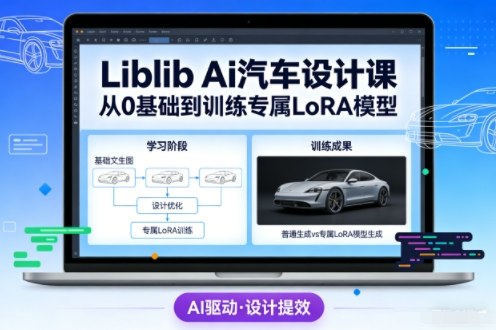 Liblib Ai汽车设计课,从0基础文生图,到教你训练专属设计和风格LoRA模型-智云网