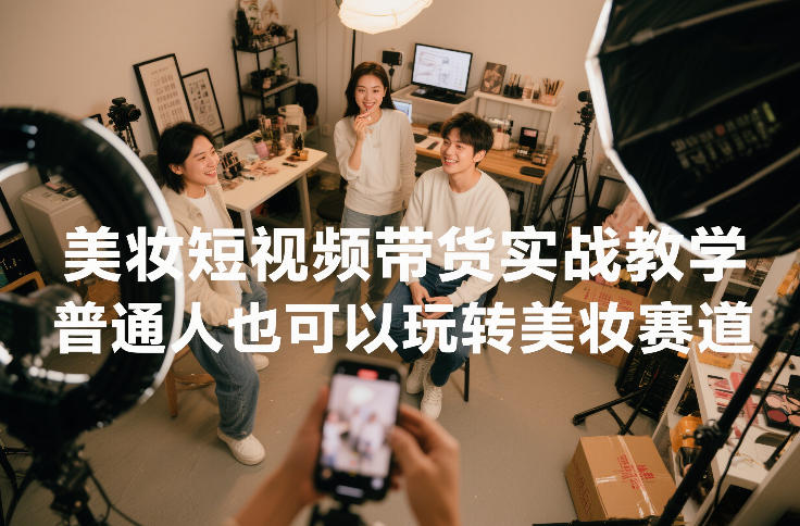 美妆短视频带货实战教学,普通人也可以玩转美妆赛道-智云网
