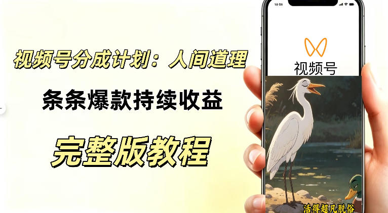 视频号新玩法之AI动漫画风励志视频,不用会画画、不用拍摄,持续化收益,详细拆解-智云网