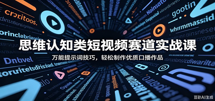 思维认知类短视频赛道实战课:万能提示词技巧,轻松制作优质口播作品 思维认知类短视频赛道实战课:万能提示词技巧,轻松制作优质口播作品