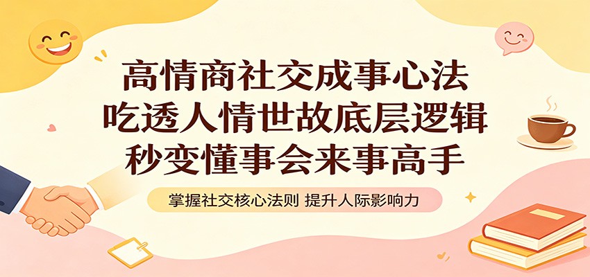高情商社交成事心法:吃透人情世故底层逻辑,秒变懂事会来事高手-智云网
