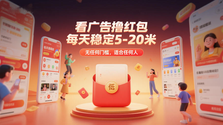 看广告撸红包,每天稳定5-20米,无任何门槛,适合任何人-智云网