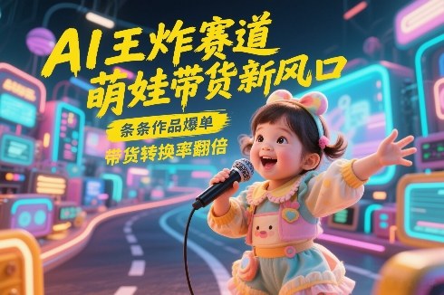 AI王炸赛道,萌娃带货新风口,条条作品爆单,带货转换率翻倍,核心逻辑拆解-智云网