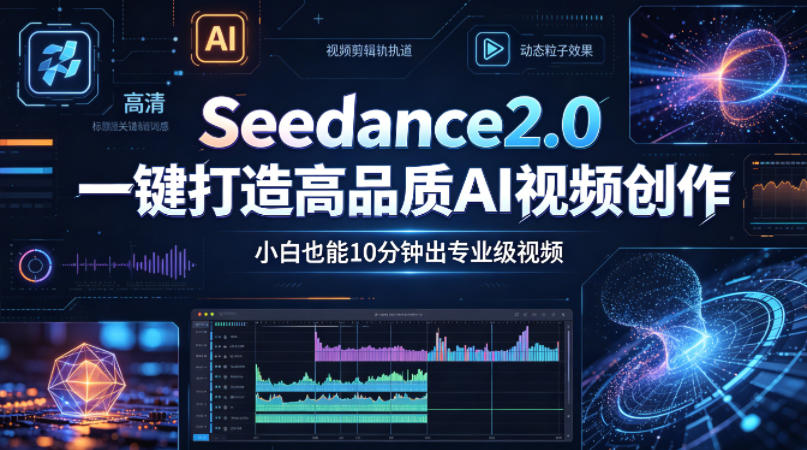 Seedance2.0一键打造高品质AI视频创作,小白也能10分钟出专业级视频 Seedance2.0一键打造高品质AI视频创作,小白也能10分钟出专业级视频