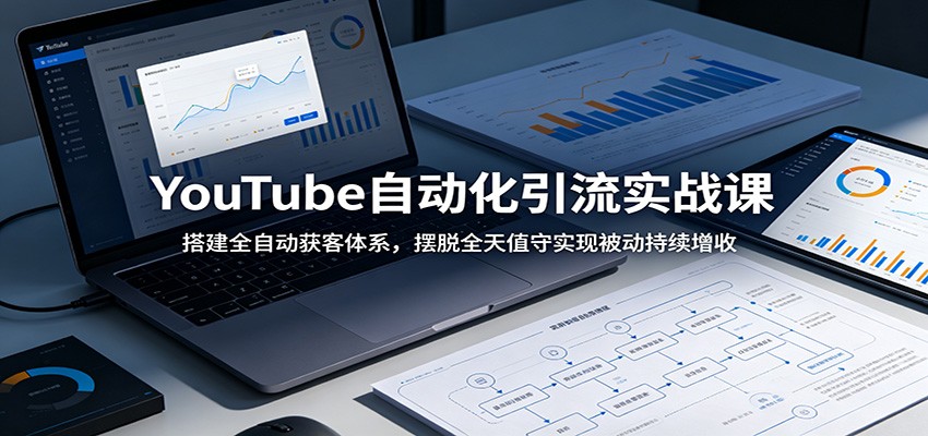 YouTube自动化引流实战课:搭建全自动获客体系,摆脱全天值守实现被动持续增收-智云网