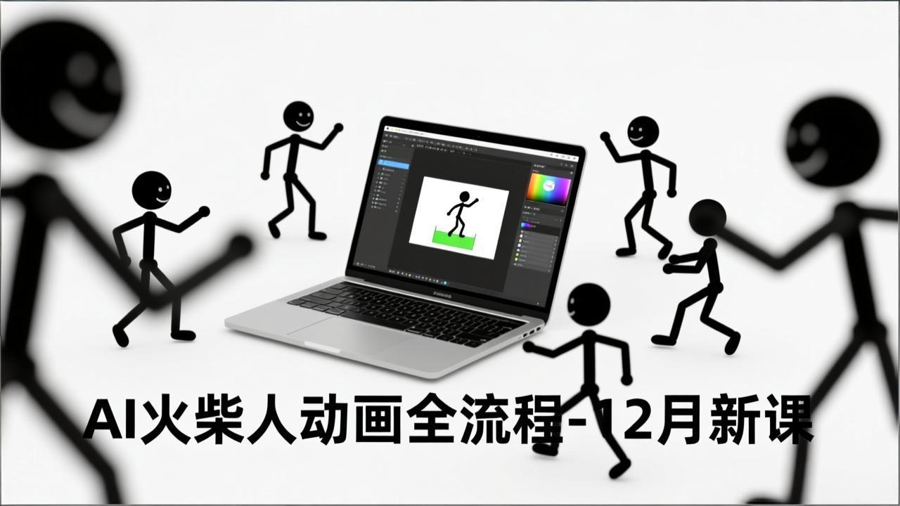 AI火柴人动画全流程-12月新课,文案生成、声音克隆、视频剪辑,零基础快速产出动画-智云网