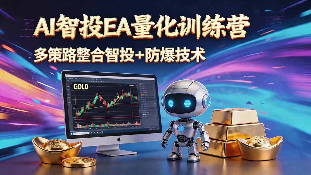 AI智投EA量化运营技术，自动化黄金操盘技术，小白也可以轻松上手日入1000+-智云网