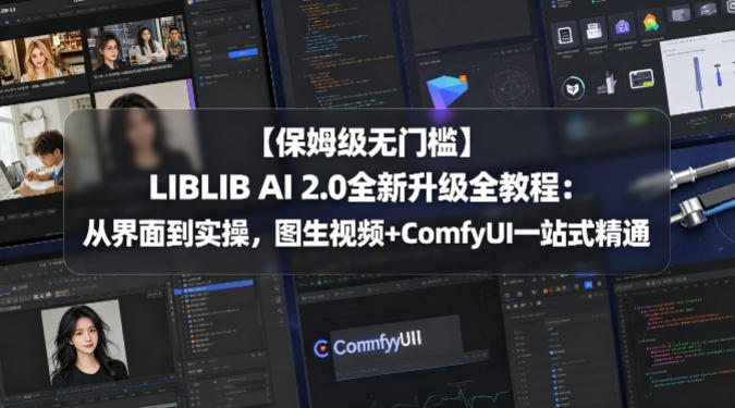 【保姆级无门槛】LIBLIB AI 2.0全新升级全教程:从界面到实操,图生视频+ComfyUI一站式精通-智云网