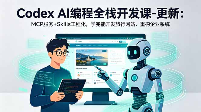 Codex AI编程全栈开发课-更新:MCP服务+Skills工程化,学完能开发旅行网站、重构企业系统-智云网