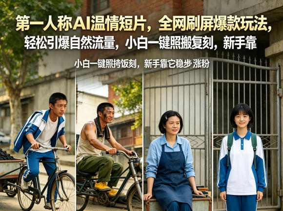 第一人称AI温情短片，全网刷屏爆款玩法，轻松引爆自然流量，小白一键照搬复刻，新手靠它稳步涨粉-智云网
