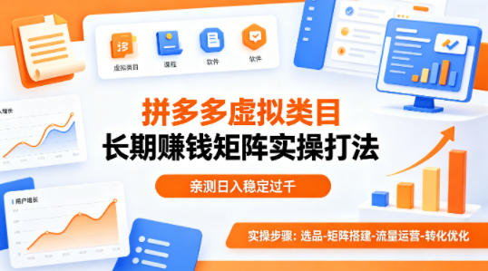 做拼多多虚拟类目想长期賺钱?这套矩阵实操打法,亲测日入稳定过千【揭秘】-智云网