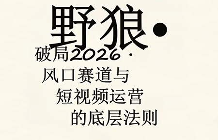 野狼团队·多平台实操运营课(更新4月)-智云网
