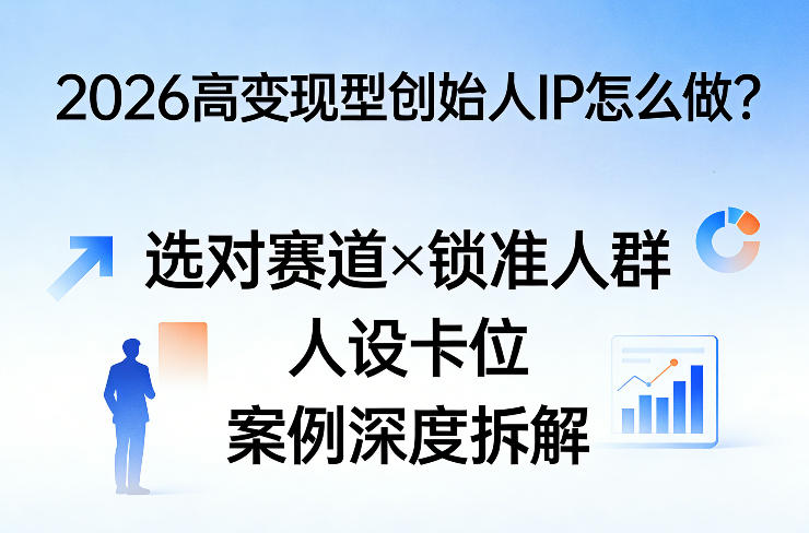 2026高变现型创始人IP怎么做？选对赛道×锁准人群×人设卡位×案例深度拆解-智云网
