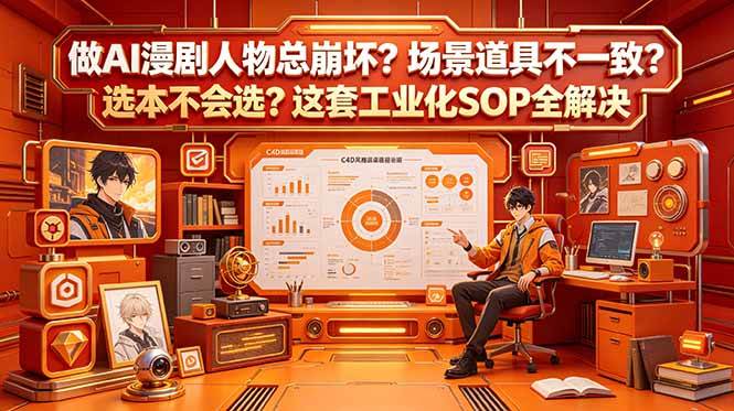 (18850期)做AI漫剧人物总崩坏?场景道具不一致?选本不会选?这套工业化SOP全解决 (更新) (18850期)做AI漫剧人物总崩坏?场景道具不一致?选本不会选?这套工业化SOP全解决 (更新)