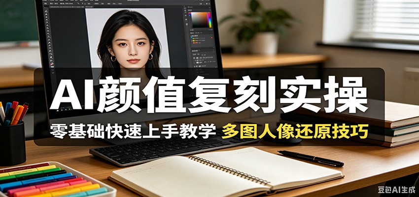 AI颜值复刻实操,零基础快速上手教学,多图人像还原技巧-智云网
