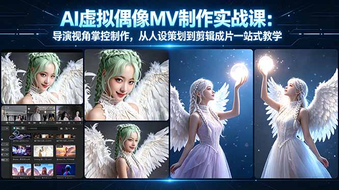 AI虚拟偶像MV制作实战教学:导演视角掌控制作,从人设策划到剪辑成片一站式教学-智云网