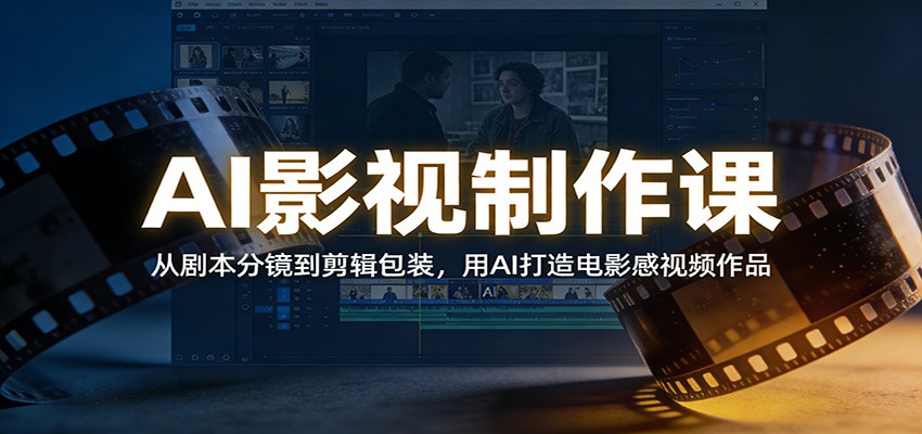 AI影视制作课：从剧本分镜到剪辑包装，用AI打造电影感视频作品-智云网