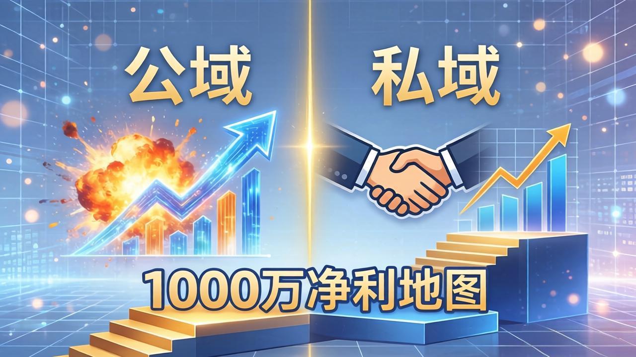 公域玩命出爆款,私域悄悄做成交:这套AI内训课,2026给你打通1000万净利的地图-智云网