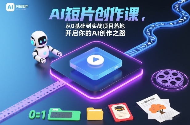 AI短片创作课,从0基础到实战项目落地,开启你的AI创作之路-智云网