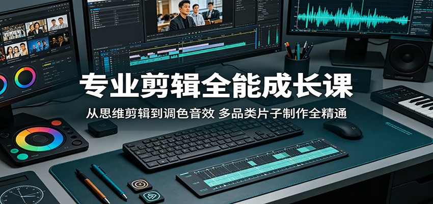 专业剪辑全能成长课：从思维剪辑到调色音效，多品类片子制作全精通-智云网