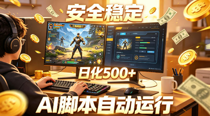 三角洲全自动挂G项目,AI脚本躺賺,日化500+,无需手动操作【揭秘】-智云网