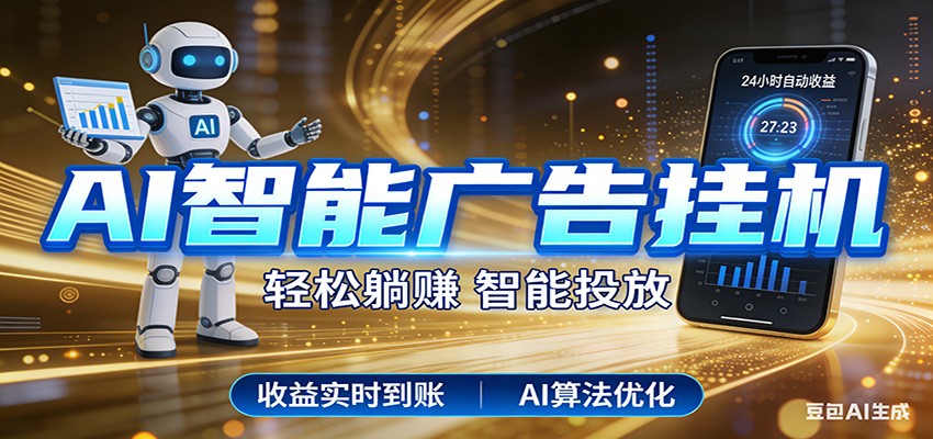 智能广告挂机新时代，利用碎片化时间实现稳定被动收益，AI帮你持续盈利-智云网
