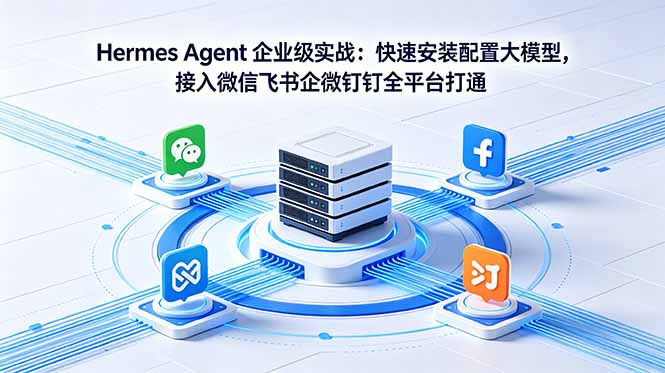 Hermes Agent 企业级实战:快速安装配置大模型,接入微信飞书企微钉钉全平台打通-智云网