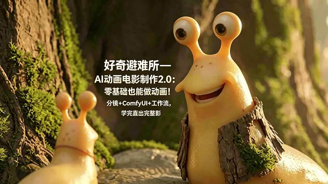 (18924期)好奇避难所—AI动画电影制作2.0:零基础也能做动画!分镜+ComfyUI+工作流,学完直出完整影片-智云网