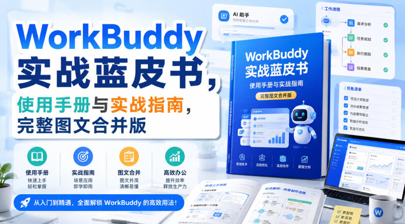 WorkBuddy实战蓝皮书，使用手册与实战指南，完整图文合并版-智云网