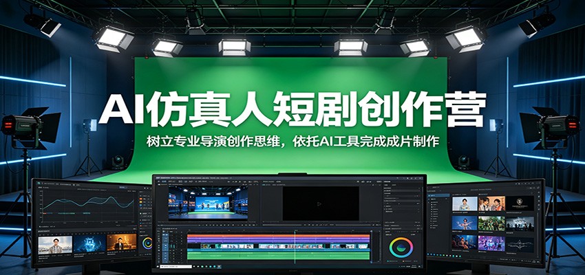 AI仿真人短剧创作营:树立专业导演创作思维,依托AI工具完成成片制作-智云网