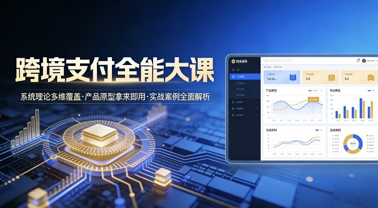 跨境支付全能大课,系统理论多维覆盖,产品原型拿来即用,实战案例全面解析-智云网
