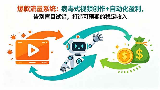 (18882期)爆款流量系统:病毒式视频创作+自动化盈利,告别盲目试错,打造可预期的稳定收入-智云网