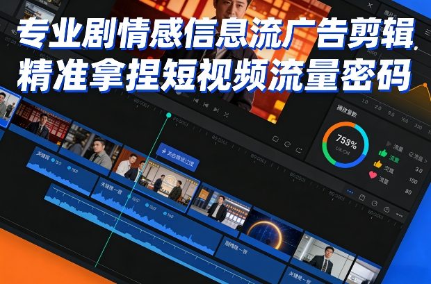 专业剧情感信息流广告剪辑,精准拿捏短视频流量密码-智云网