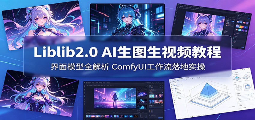 Liblib2.0 AI生图生视频教程:界面模型全解析,ComfyUI工作流落地实操-智云网