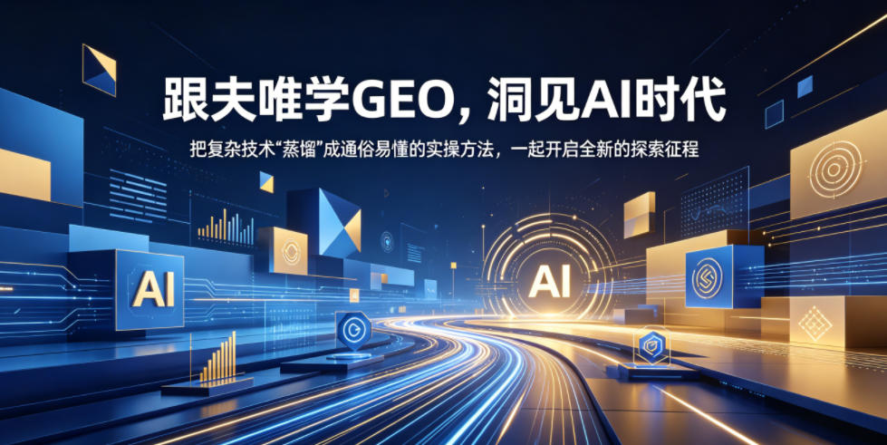跟夫唯学GEO,洞见AI时代,把复杂技术“蒸馏”成通俗易懂的实操方法,一起开启全新的探索征程-智云网